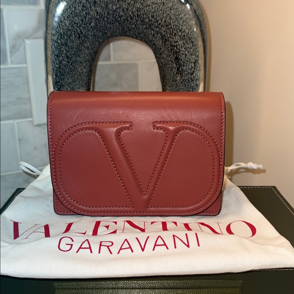 Valentino Garavani V Logo Small Chain Bag